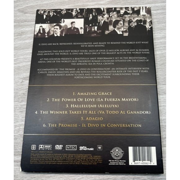 Il Divo At The Coliseum DVD 2009 Excellent - Picture 3 of 6